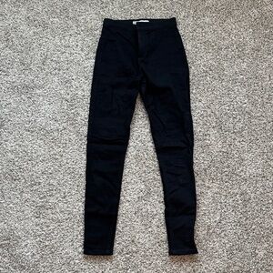 Topshop Joni Black Denim Pants